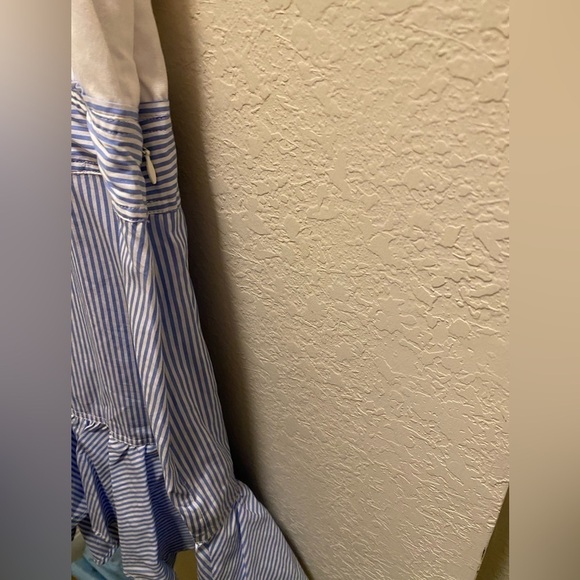 Veronica Beard White & Blue Addyson Dress Size M New With Tag - Picture 11 of 12